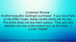 Brand New!! Eiffel Tower Shannon Crystal Candle Stick Pair Review