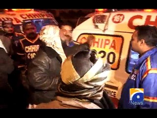 Karachi Accident/Fire Brigade Service-11 Jan 2015