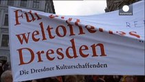 تظاهرات علیه جنبش ضد اسلام پدیگا در درسدن آلمان