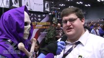 Skeletor meets Real Peter Griffin at the New York Comic Con