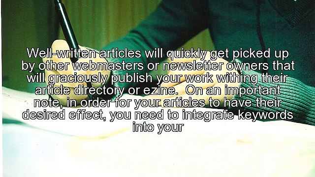 Writing for Article Directory WebSites: Build Links Now!