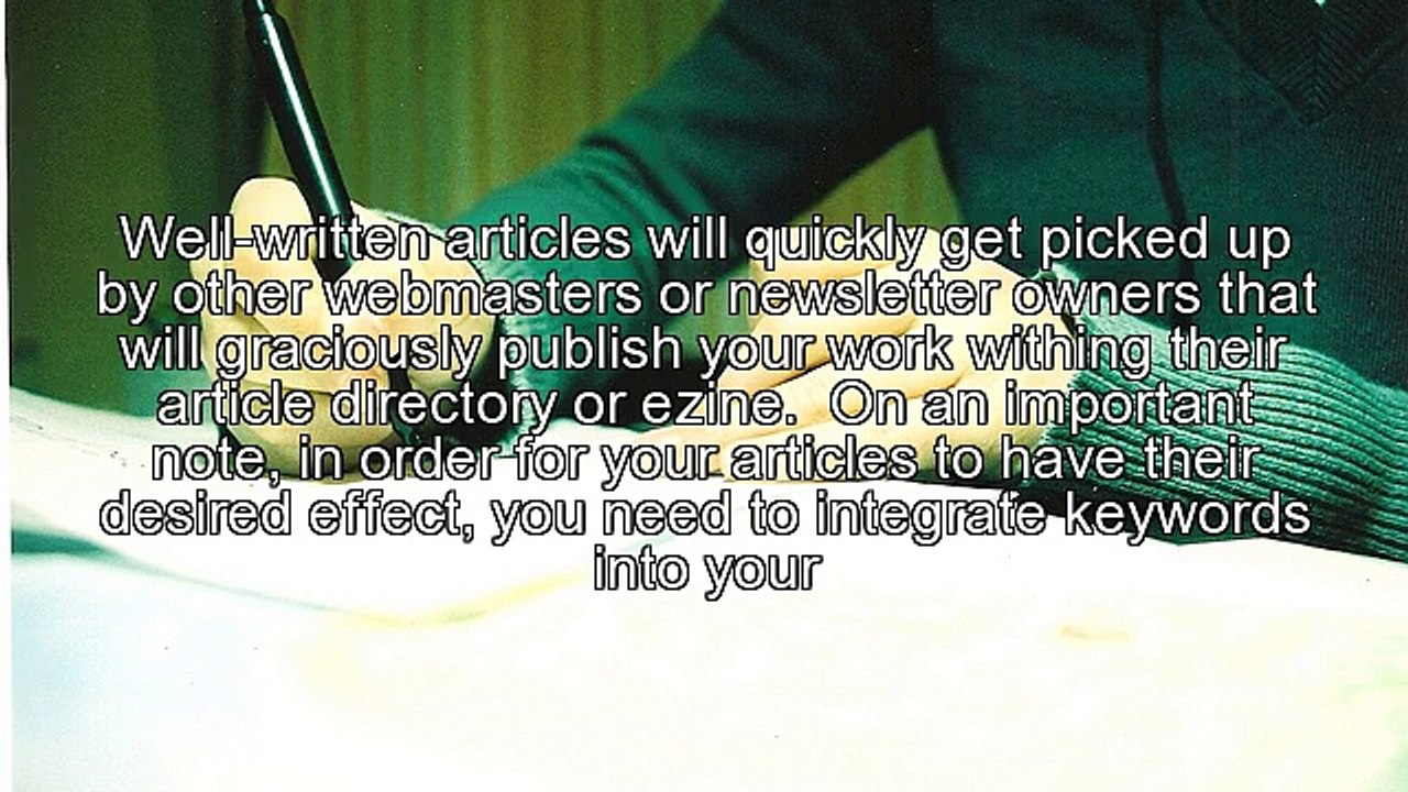 Writing for Article Directory WebSites: Build Links Now!