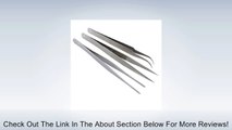 3 Pcs Silver Tone Pointy Flat Straight Curved Tweezers Review