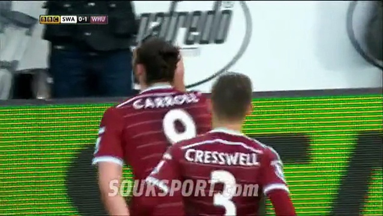سوانزي سيتي 1-1 وست هام يونايتد