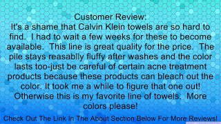 Calvin Klein Home Plush Wash Cloth Review