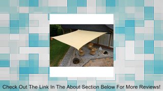 Idirectmart Square Sun Shade Sail 18 Feet - Sand Color Review