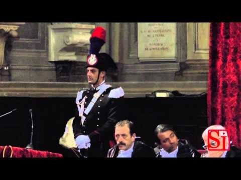 Napoli - Toghe d'onore e medaglie d'oro dell'ordine degli avvocati (10.01.15)