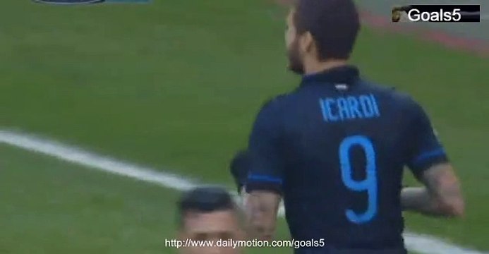 Mauro Icardi Goal Inter Milan 2 - 0 Genoa Seria A 11-1-2015
