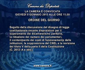 Roma - Camera - 17^ Legislatura - 358^ seduta (08.01.15)