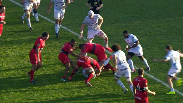TOP14 - Toulon-Racing: Essai Matt Giteau (TLN) - J16 - Saison 2014/2015