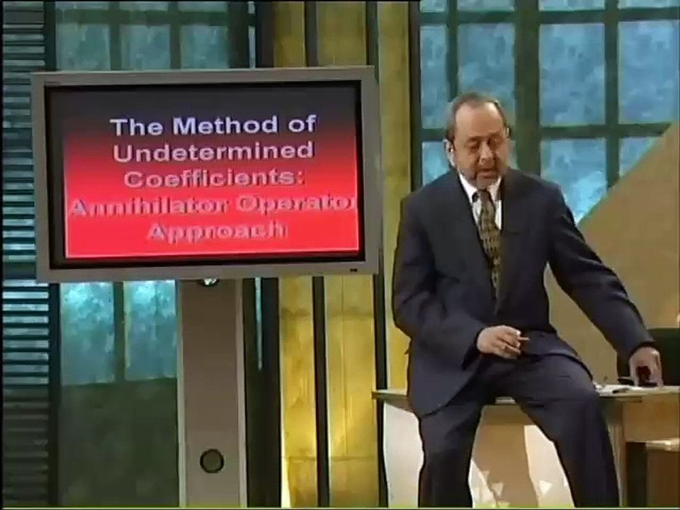 Lec19 - Method of Undetermined Coefficients (Annihilator Operator Approach)_2