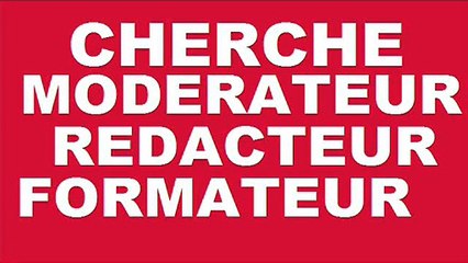 Chercher des modérateur pour site web informatique a titre gratuit