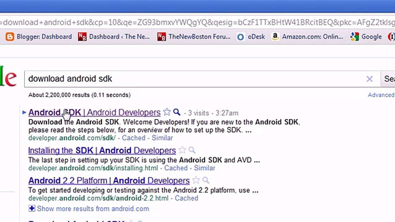 2 - Downloading the Android SDK and Eclipse ( WaZi!i )