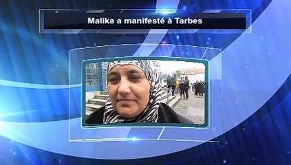 Malika a manifesté à Tarbes