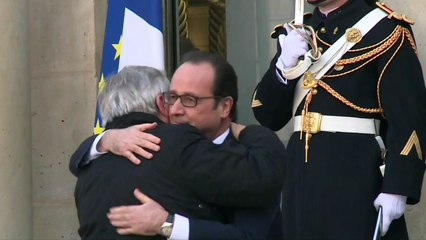 Arrivée des ministres et chefs d'Etat à l'Elysée