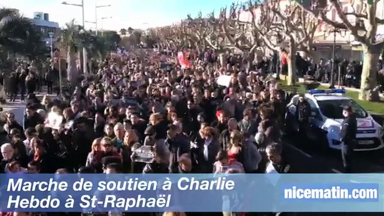 Marche de soutien à Charlie Hebdo à St-Raphaël