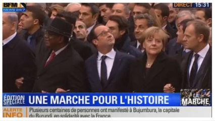 Les chefs d'Etats marchent à Paris pour la liberté