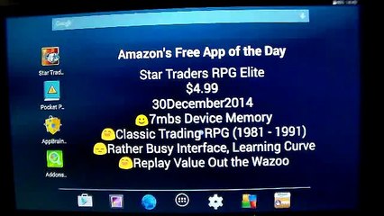 Star Traders RPG Elite (Amazons Free Game of the Day, 30December2014)