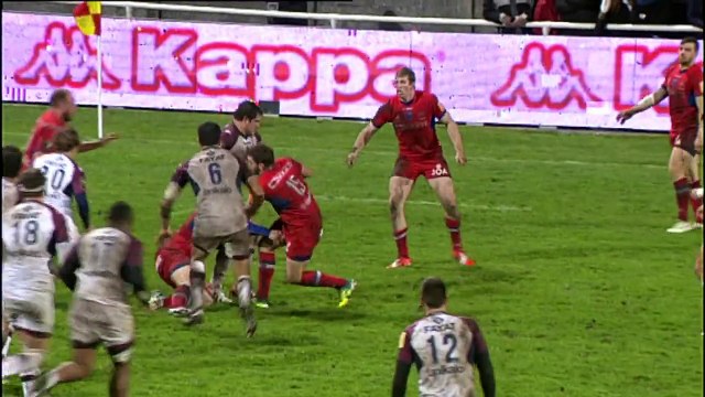 TOP14 - Bordeaux-Grenoble: Essai Félix Le Bourhis (BOR) - J16 - Saison 2014/2015
