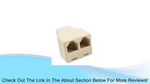RJ11 4 Pins Female 1 to 2 Telephone Splitter Connector Adapter Review