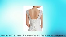 Artwedding Sequined V Neck Lace Mermaid Bridal Wedding Dress W Lace Up Back, White, S2 Review