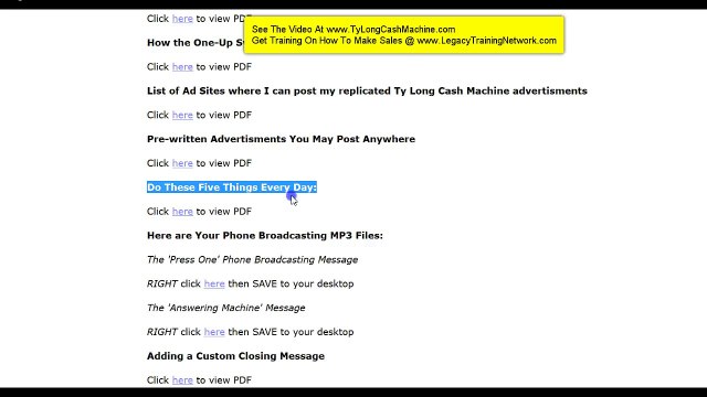 Ty Long Cash Machine Review No Website Scam Ulysses Dadon