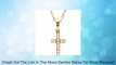 Childrens 14k Yellow Gold Cross with CZs Necklace, 15