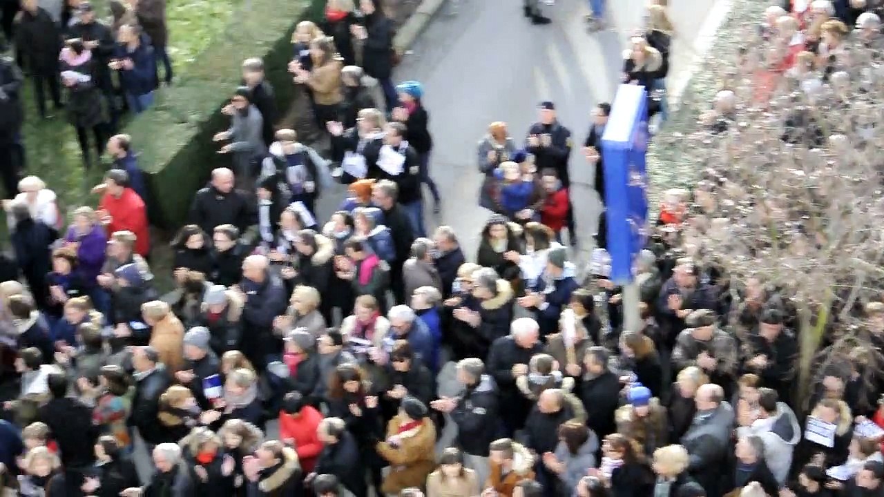 Marche républicaine à Caen en soutien à Charlie Hebdo 11/01/2015