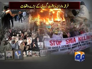 Geo News Headlines 11 January 2015, Sectarian Violence in Pakistan.