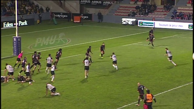 TOP14 - Toulouse-La Rochelle: Essai Jason Eaton (LAR) - J16 - Saison 2014/2015