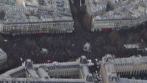 Images aériennes de la manifestation républicaine
