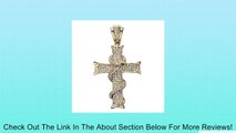 18K Yellow Gold Plated CZ Cubic Zirconia Men's Bling Religous Cross With Snake Wrapped Around Pendant Review