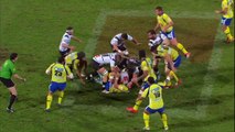 TOP14 - Clermont-Brive: Essai Ryan Swanepoel (BRI) - J16 - Saison 2014/2015