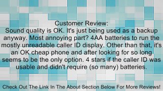 New - 635000TP227F Trendline w/Caller ID - ITT-6350BK Review