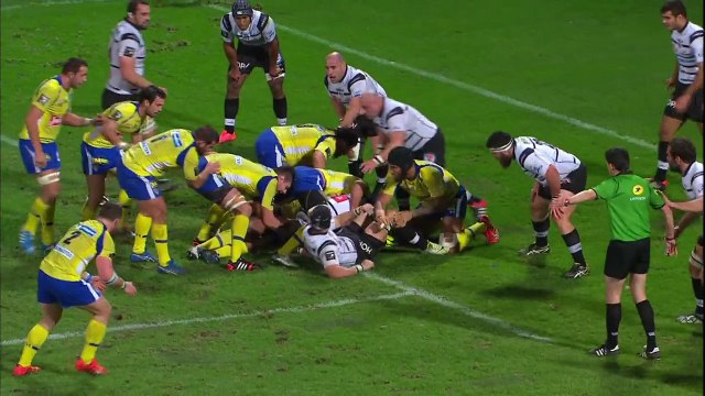 TOP14 - Clermont-Brive: Essai Jean-Marcellin Buttin (CLE) - J16 - Saison 2014/2015