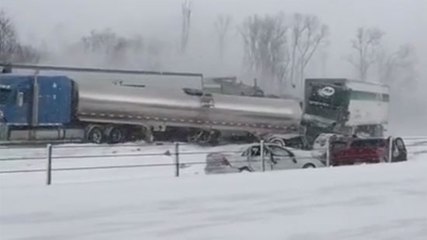 Close to 200 cars pile-up yesterday morning in Michigan