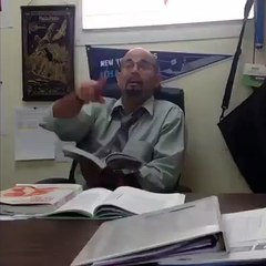 When somebody reminds the teacher about the homework