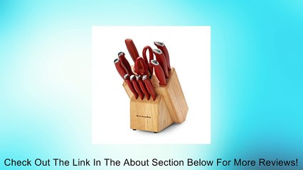 KitchenAid 12-Piece Stamped Delrin Cutlery Set, Red Review