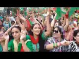 PTI Girls In Gujranwala Jinnah Stadium 23rd November 2014 PTI Today Jalsa Girls Pictures