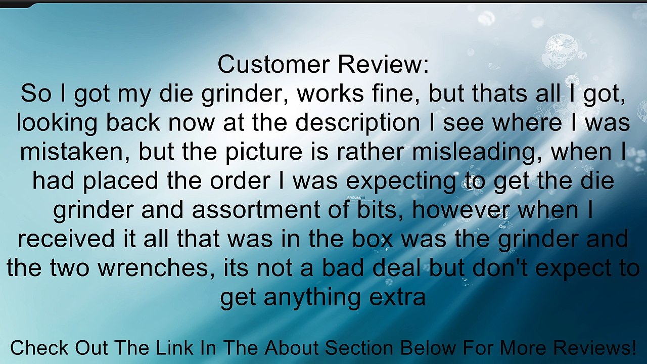 Central Pneumatic Compact Air Die Grinder Kit Review