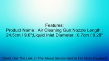 Metal Long Nozzle Air Cleaning Gun with 3.9Ft Soft Plastic Hose Review