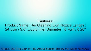 Metal Long Nozzle Air Cleaning Gun with 3.9Ft Soft Plastic Hose Review