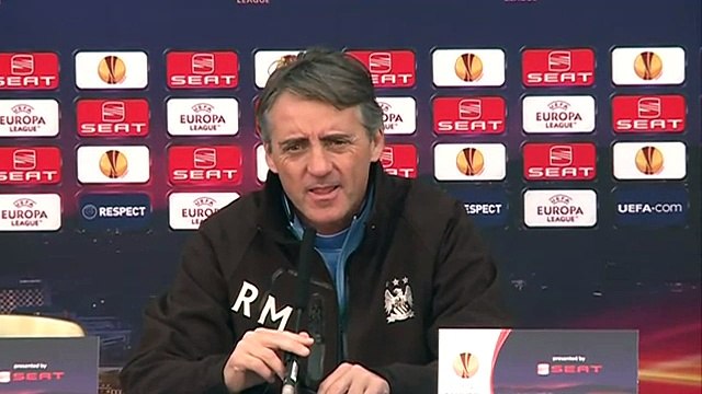 Manchester City v Porto - Mancini on Tevez, Europa League and title race