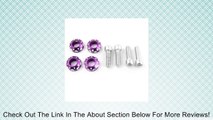 4 Pcs Purple Alloy License Plate Bolt Screws Decoration Review