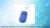 Pocket Clear Blue Plastic 8 Digits LCD Display Mini Calculator w Keyring Review