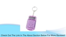 Battery Powered 8 Digits LCD Mini Calculator Clear Purple w Keyring Review
