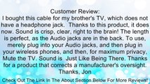 3.5mm Female to 2 RCA Male Jack Audio Video Cable 1.5M Review