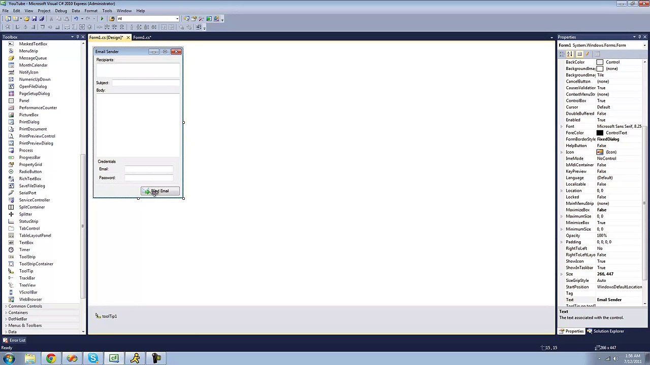 C# Email Sender - Part 02