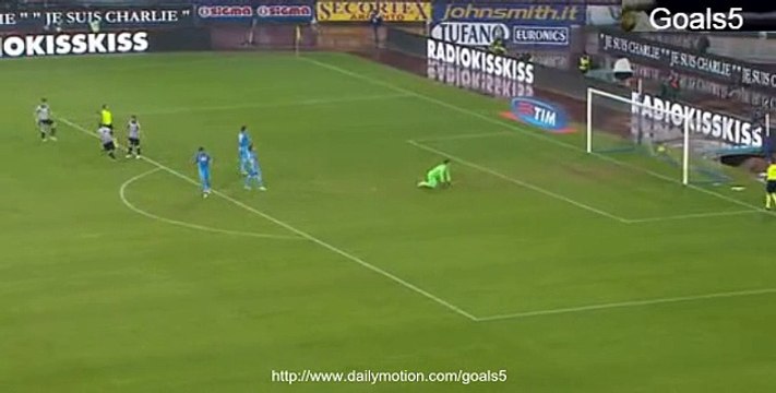 Arturo Vidal Goal Napoli 1 - 3 Juventus Serie A 11-1-2015