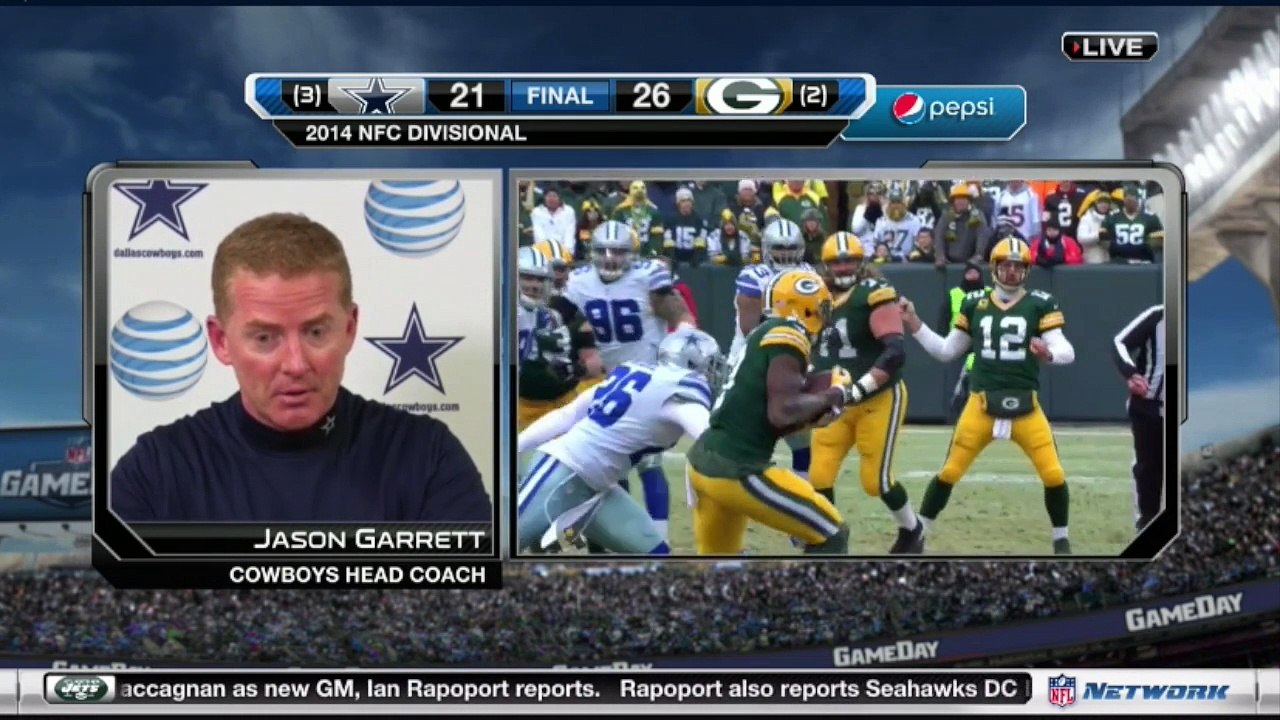 Jason Garrett Postgame after loss against Packers '15 Playoffs